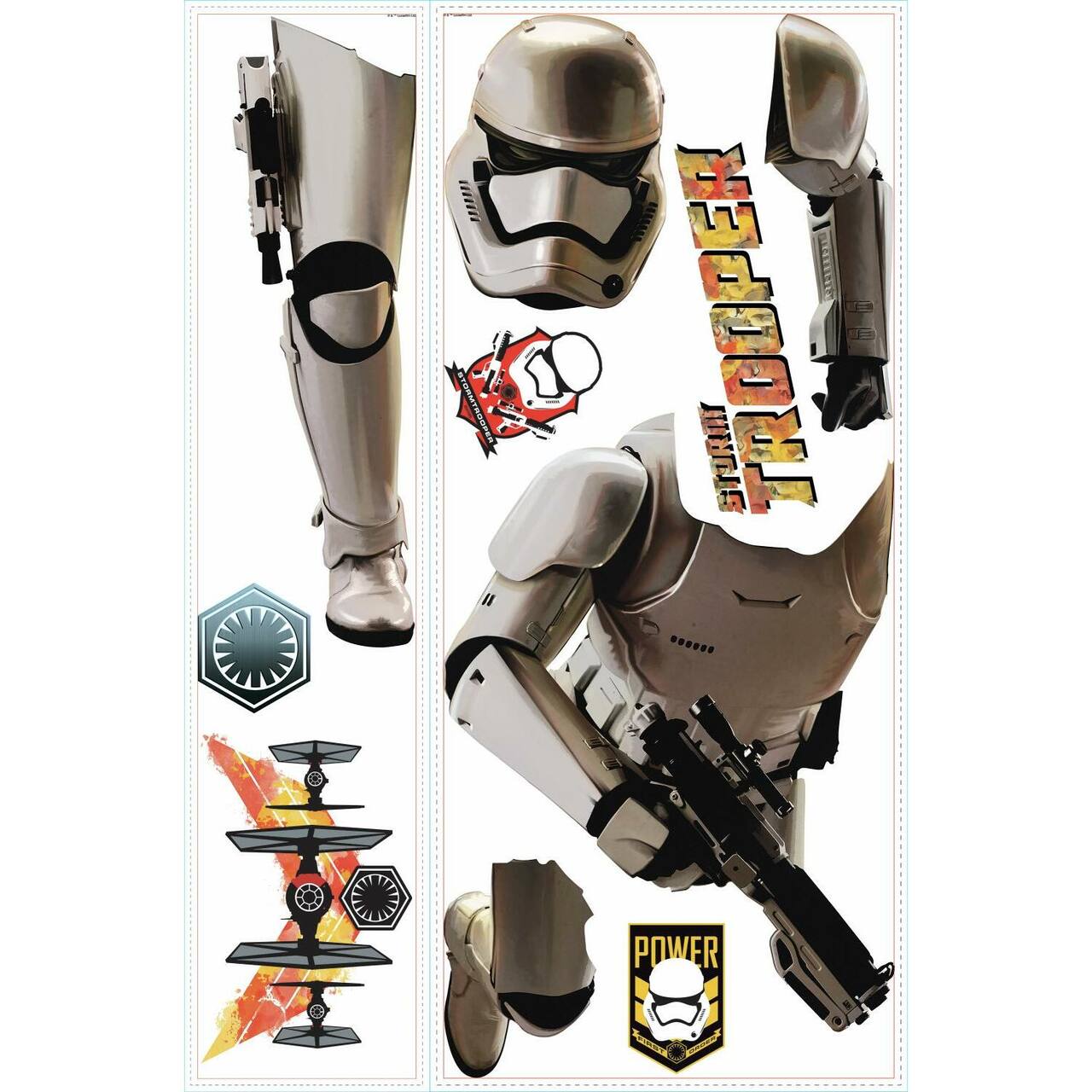 RoomMates Star Wars Episode VII Storm Trooper Peel & Stick Giant Decal
